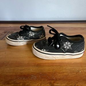 Vans Toddler Shoes with Skulls Size 5